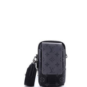Louis Vuitton Double Phone Pouch NM Reverse Monogram Eclipse Canvas